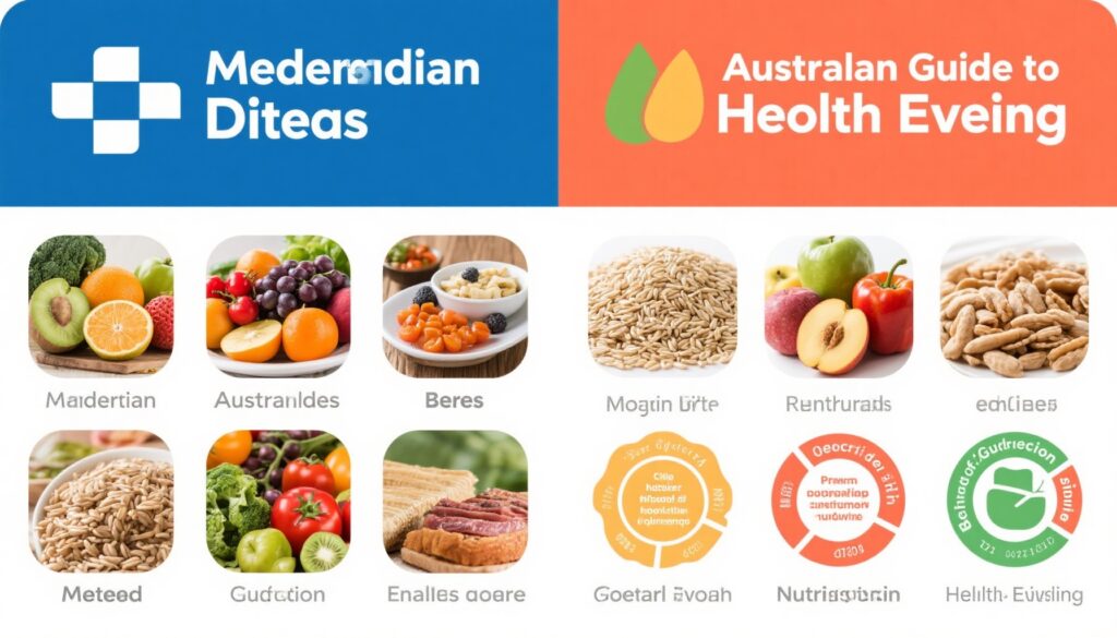 Mediterranean Diet vs. Australian Guide to Healthy Eating: A Comparison on Body Composition and Glucose Metabolism
