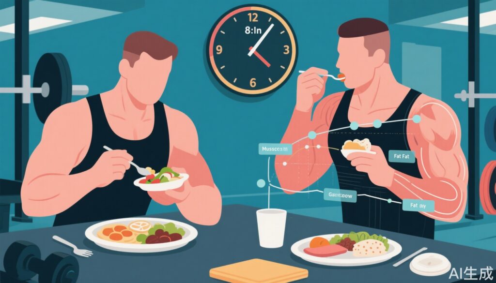 筋力トレーニングにおける16:8時間制限摂食：短い摂食ウィンドウで筋肉をつけることは可能か？