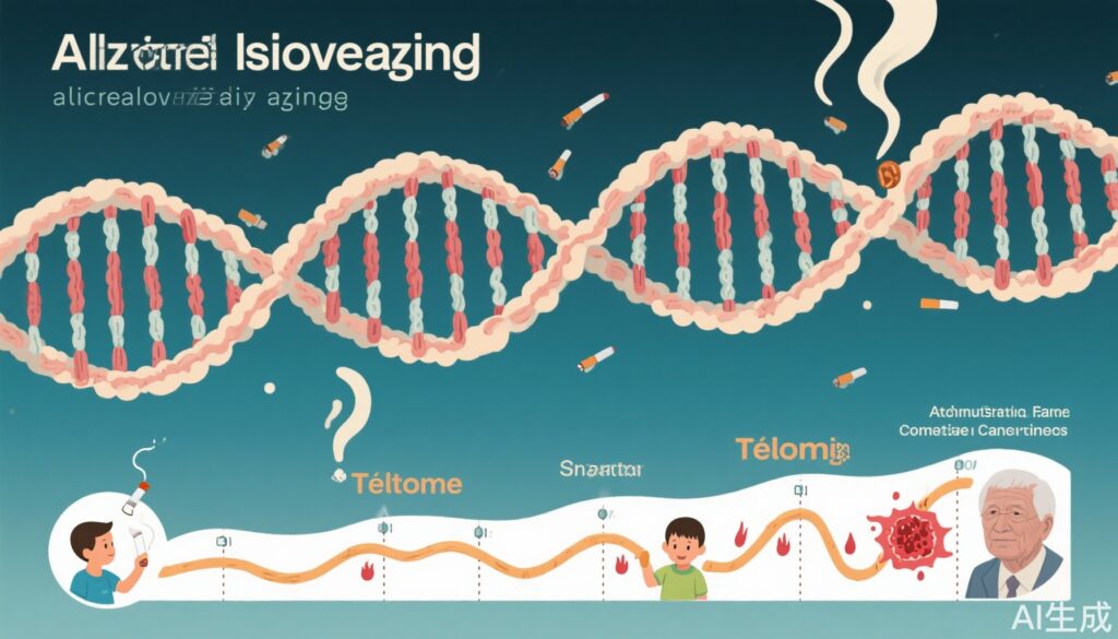 早期タバコ曝露と生物学的加齢の加速：大規模コホート研究からの洞察