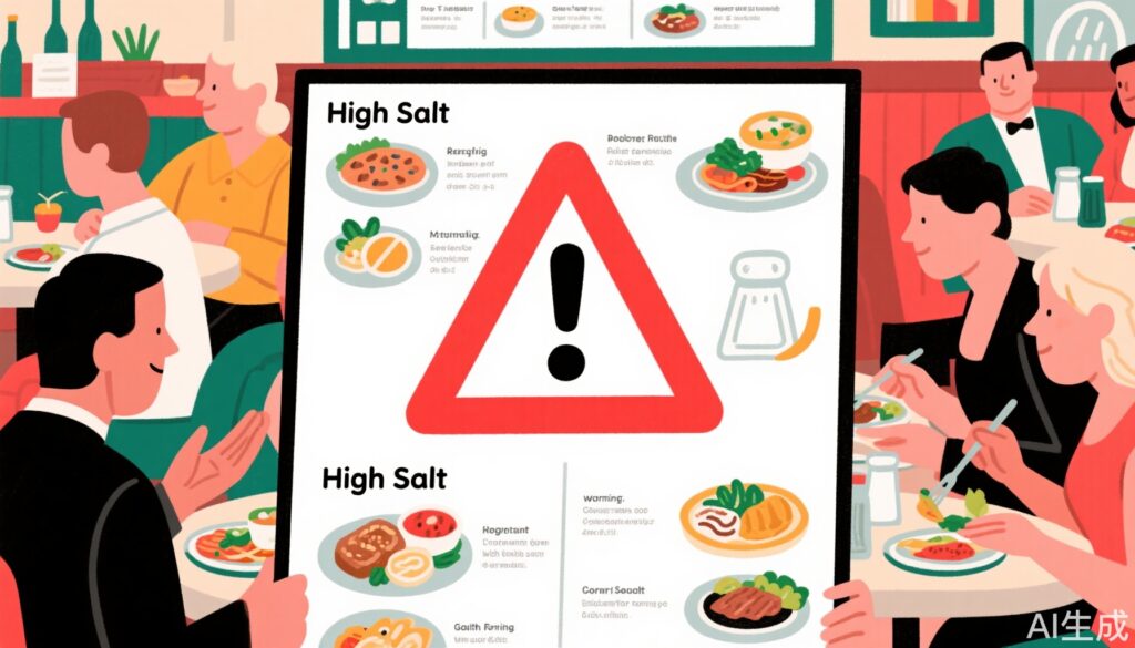 评估食盐警告标签以减少英国外出就餐食品行业高盐摄入量：来自在线和现实世界随机对照试验的证据