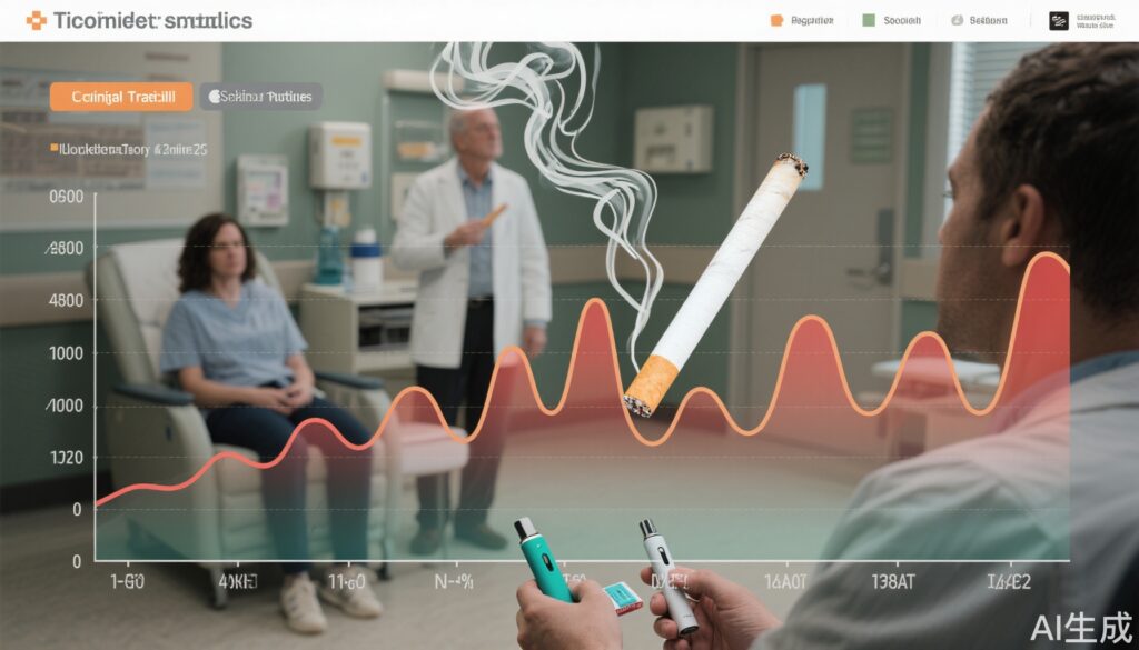 E-cigarettes versus Combination Nicotine Replacement Therapy for Smoking Cessation in Substance Use Disorder Patients: Integrative Analysis of Recent Trials and Longitudinal Patterns