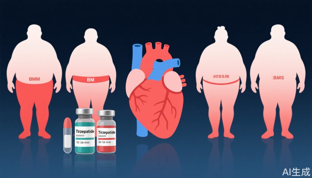 Vai trò của Tirzepatide trong HFpEF liên quan đến béo phì: Tác động của BMI, béo phì trung tâm và giảm cân từ Thử nghiệm SUMMIT
