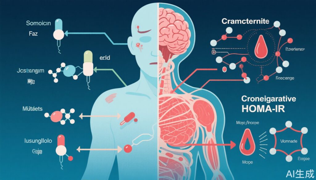 糖尿病中的抑郁症剖析：躯体和认知症状与炎症及胰岛素抵抗的不同联系