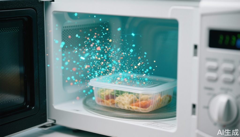 微波炉加热塑料容器：食品中数十亿微塑料颗粒的隐形来源