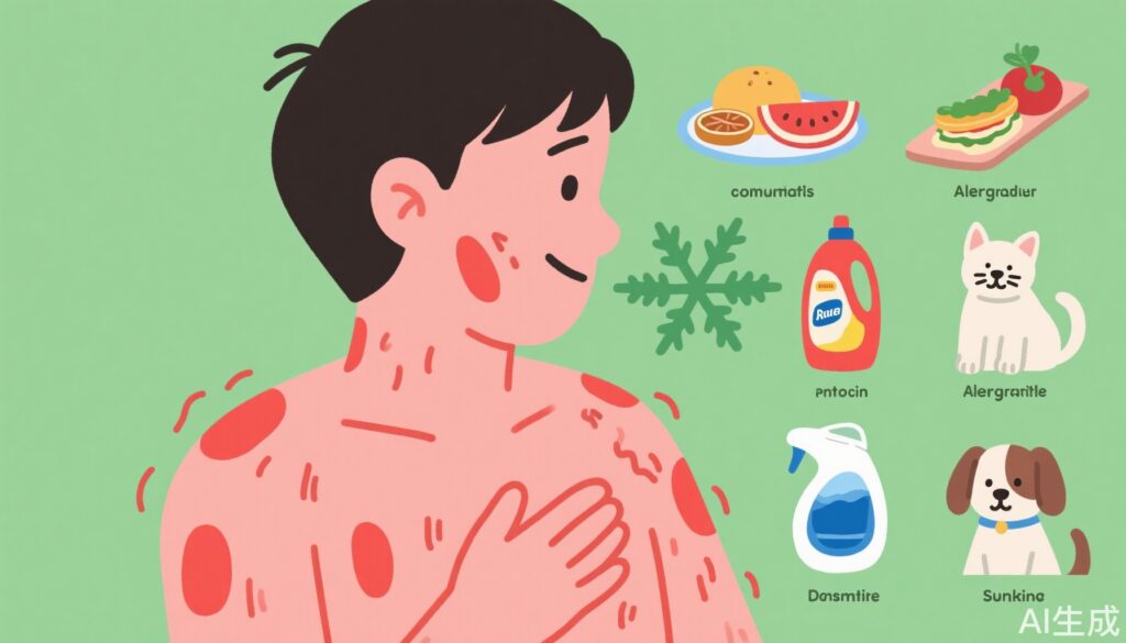 Urticaria được mắc phải như thế nào và những yếu tố hàng ngày nào thường gây ra nó?