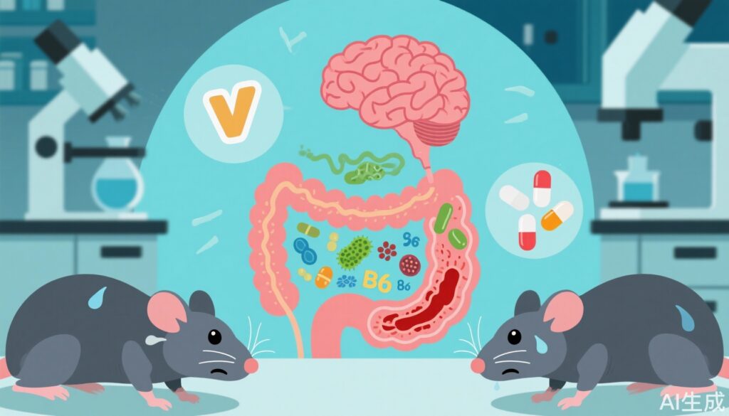 Giải mã stress mạn tính: Vai trò của loạn khuẩn đường ruột và chuyển hóa vitamin B6 trong các rối loạn não liên quan đến stress độc lập với cortisol