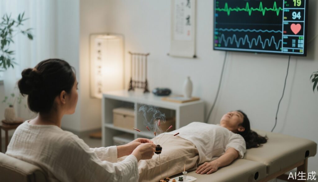 Điều chỉnh cân bằng tự chủ: Hiệu ứng của châm cứu và moxa đối với biến đổi tần số tim trong hội chứng mệt mỏi mãn tính