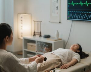 Regulating Autonomic Balance: Effects of Acupuncture and Moxibustion on Heart Rate Variability in Chronic Fatigue Syndrome