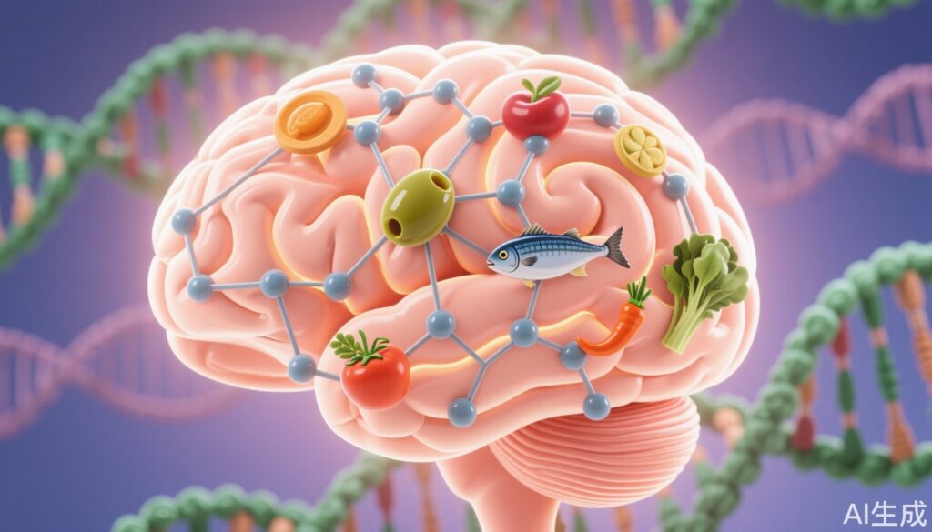 Genotype-Specific Metabolic Insights and Mediterranean Diet Impact on Dementia Risk and Cognitive Health