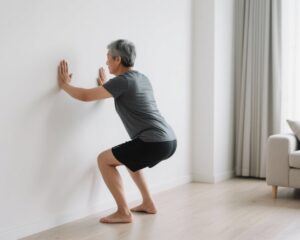 Sức mạnh của tư thế ngồi vào tường: Bài tập đơn giản để giảm huyết áp và cải thiện sức khỏe