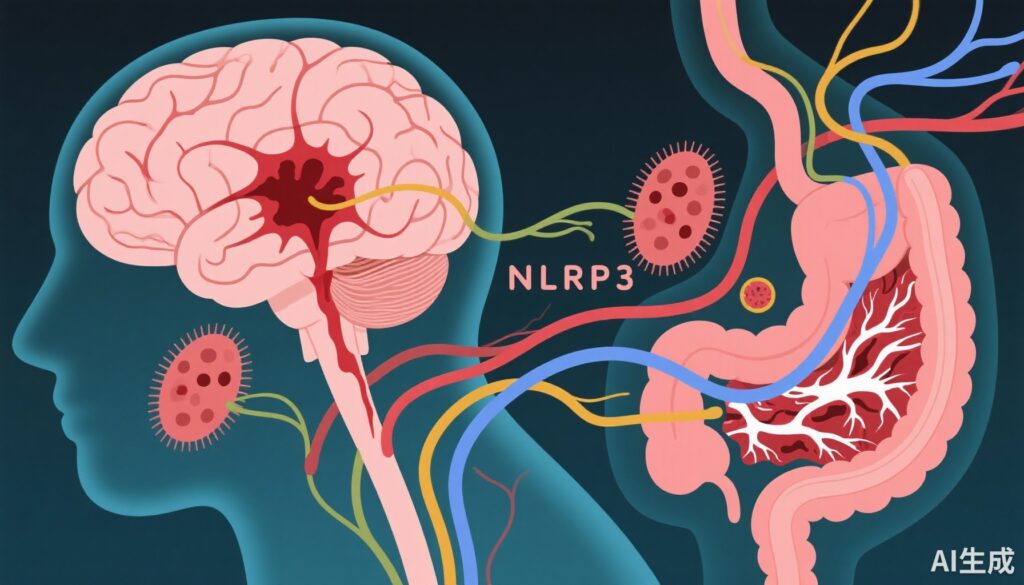 NLRP3 炎症小体与肠道微生物群-脑轴：脑出血后白质损伤的新见解