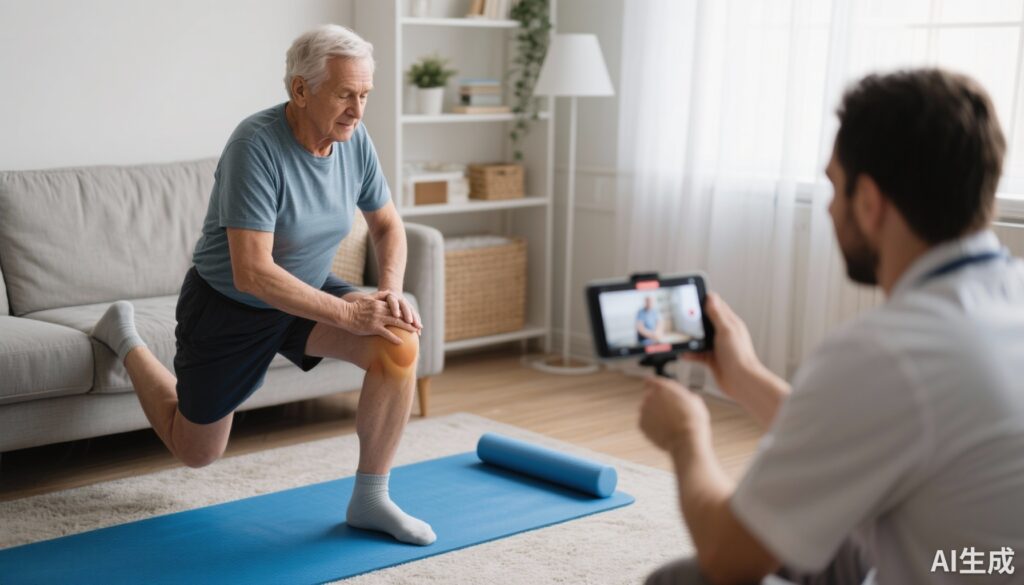 Vật lý trị liệu cho rách sụn chêm thoái hóa: Không có lợi ích bổ sung so với tập luyện tại nhà trong điều trị đau đầu gối