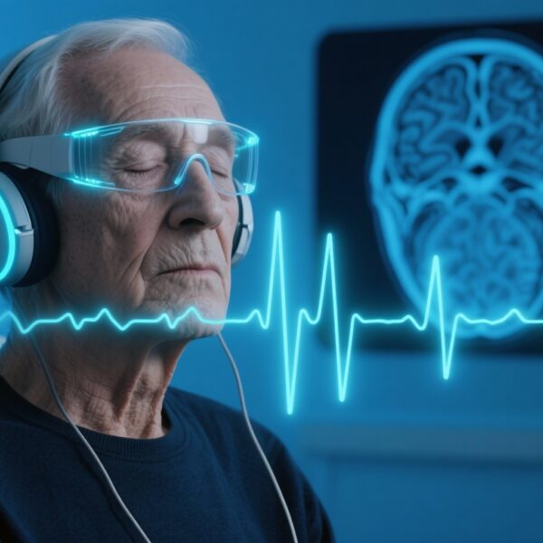 Two-Year 40 Hz Audiovisual Stimulation in Mild Alzheimer’s: Safety, EEG Entrainment, and Early Biomarker Signals