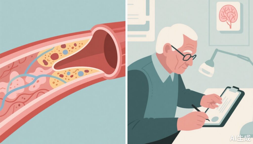 Subclinical Vascular Burden Predicts 20‑Year Cognitive Decline: Arteriosclerosis and Atherosclerosis Outperform Blood Pressure and Cardiac Measures