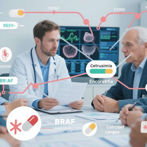双重化疗加EGFR/BRAF靶向治疗在晚期BRAF突变结直肠癌中获得最佳生存：4,633例患者的网络荟萃分析