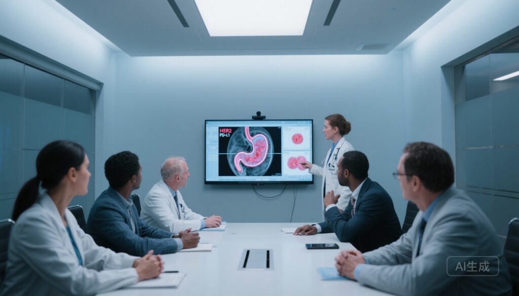 Pembrolizumab + Trastuzumab kết hợp với FLOT đạt tỷ lệ pCR cao và độ an toàn khả thi trong ung thư biểu mô tuyến thực quản-gastric HER2 dương tính cục bộ: Kết quả tạm thời của PHERFLOT