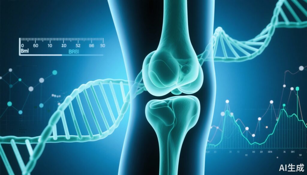 Partitioning Knee Osteoarthritis Genetic Risk by BMI Association Clarifies Prediction and Mechanisms