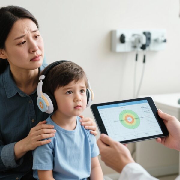 単側性小児慢性中耳炎は両耳聴力を低下させ、耳鳴りのリスクを高める