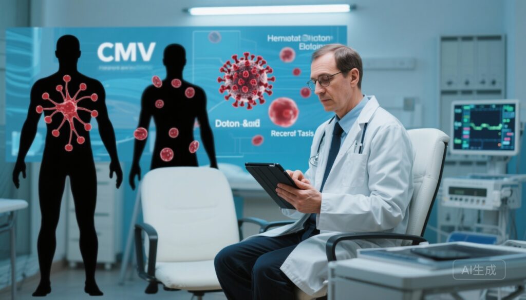 Tính dương CMV của người hiến tặng liên quan đến tỷ lệ sống sót kém hơn ở bệnh nhân AML âm tính với CMV được cấy ghép tế bào tạo máu không có quan hệ với cyclophosphamide sau cấy ghép