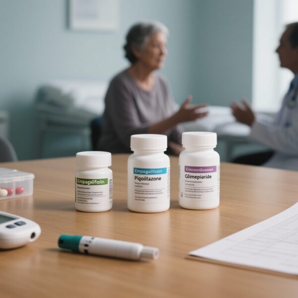 Empagliflozin, Pioglitazone or Glimepiride as Third Agents with Metformin + DPP‑4 Inhibitor: Similar HbA1c Drops but Different Trade‑offs