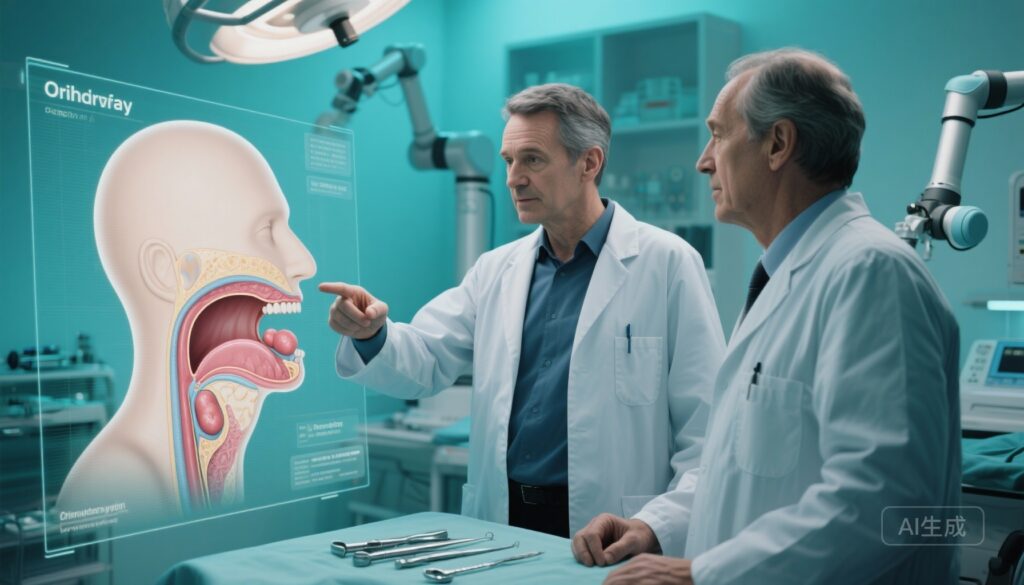 Phẫu thuật robot qua đường miệng một bên cho ung thư amidan liên quan đến HPV có vẻ an toàn — Phẫu thuật amidan đối diện hai bên có thể gây hại mà không có lợi ích rõ ràng