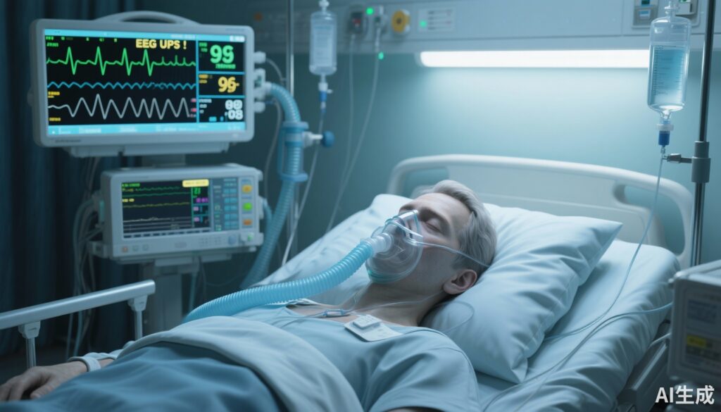 Continuous Intravenous Sedation Produces Novel EEG ‘Ups’ in Early Acute Hypoxemic Respiratory Failure — Implications for Monitoring and Outcomes