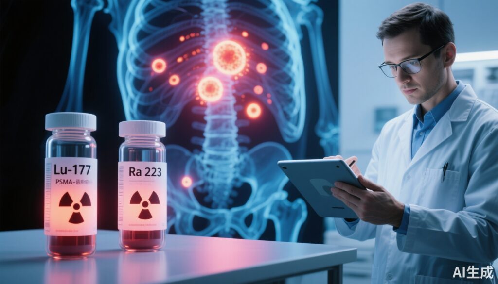 mCRPCにおけるα・β放射性医薬の組み合わせ:AlphaBet中間結果は177Lu-PSMA-I&Tと223Raの併用が安全性を有し、有望なPSA効果を示す