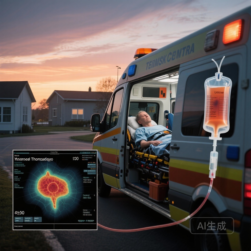 Giving Thrombolysis Late — Before Transfer for Thrombectomy — May Improve Outcomes in AIS-LVO: Evidence from a 20-Center French Cohort
