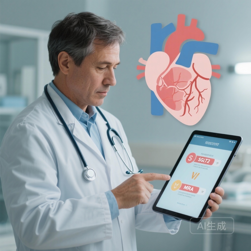 Ưu tiên các chất ức chế SGLT2 thay vì các chất đối kháng thụ thể corticoid khoáng (MRA) như liệu pháp thứ ba trong suy tim có giảm phân suất tống máu (HFrEF)? Đội ngũ quốc gia cho thấy tỷ lệ tử vong thấp hơn khi bắt đầu với SGLT2