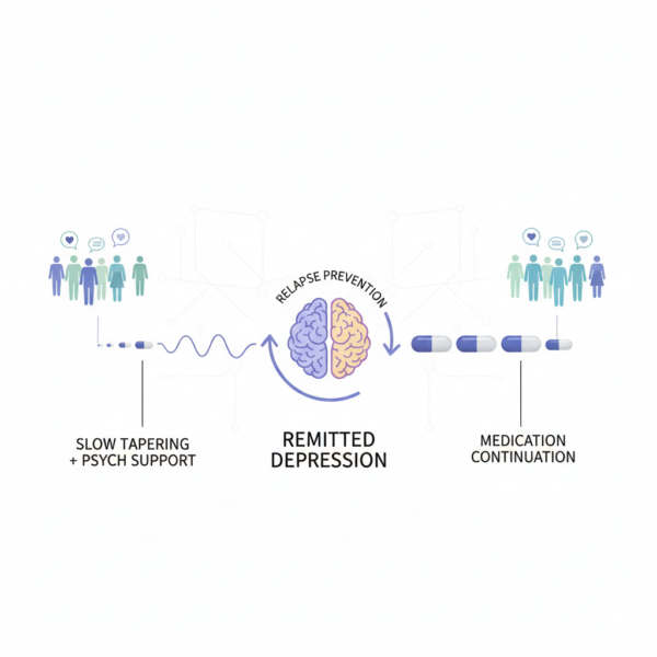 Slow Tapering with Psychological Support Matches Medication Continuation for Relapse Prevention in Remitted Depression
