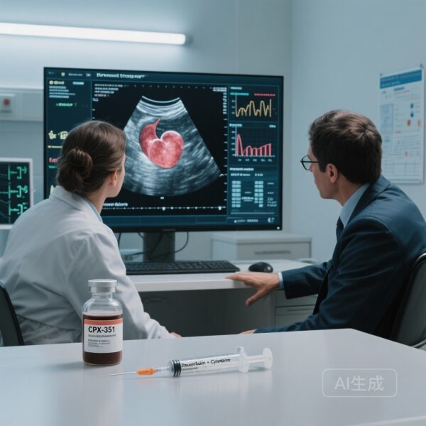 高リスクAML患者におけるCPX-351の心毒性が7+3より少ないか?第III相試験の事後解析が心臓への利点を示唆