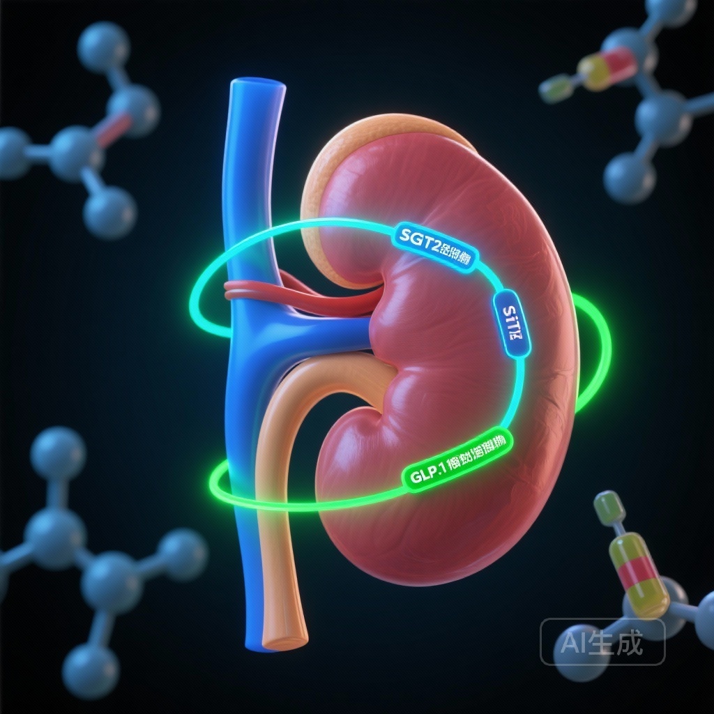 SGLT2阻害薬がGLP-1受容体作動薬を上回る腎保護効果：対照試験エミュレーションの洞察