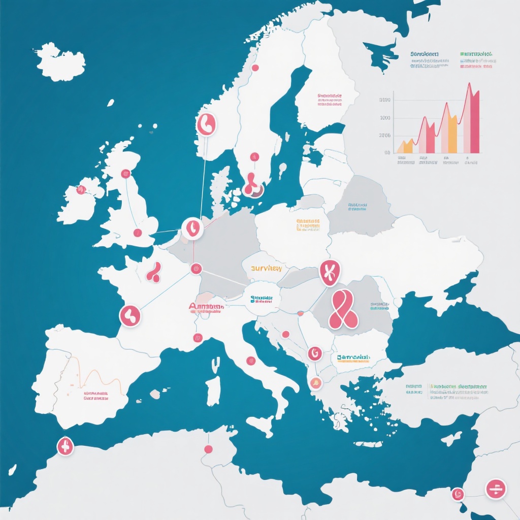 Bản đồ hóa cảnh quan ung thư châu Âu: Nghiên cứu 1,7 triệu bệnh nhân tiết lộ khoảng cách sống sót và mô hình bệnh đồng phát