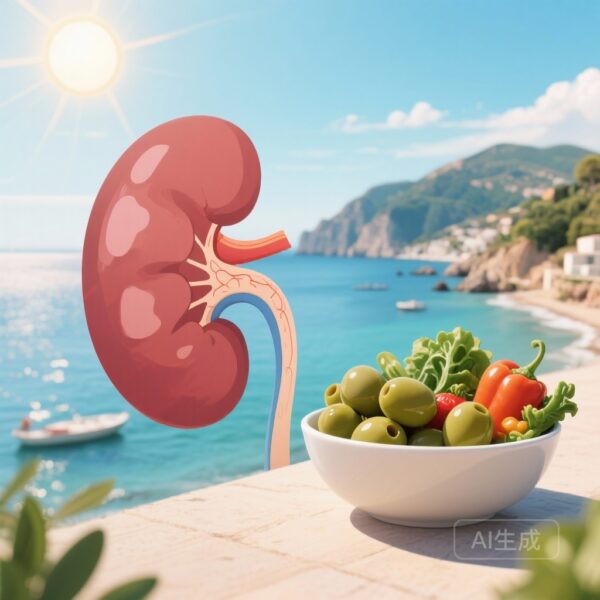 Holistic Mediterranean Lifestyle Linked to 35 Percent Lower Risk of Incident Chronic Kidney Disease