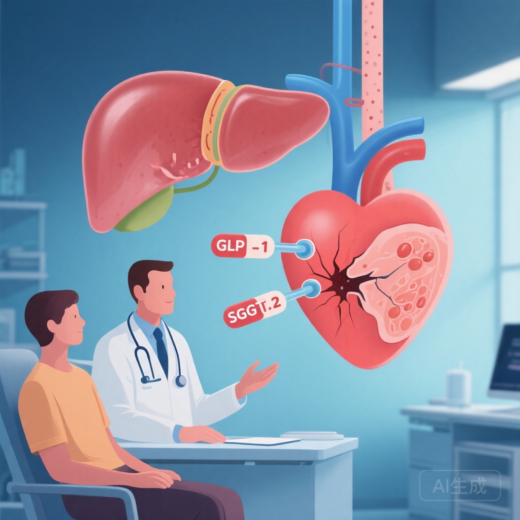 Combination Therapy with GLP-1 Receptor Agonists and SGLT-2 Inhibitors Reduces Liver and Cardiovascular Risks in MASLD and Type 2 Diabetes