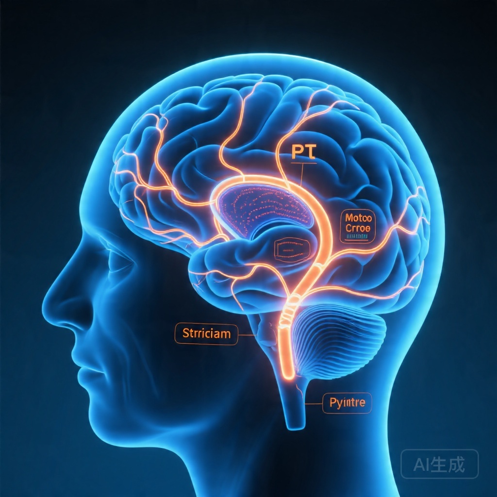 帕金森病运动功能下降前后皮质纹状体连接重组