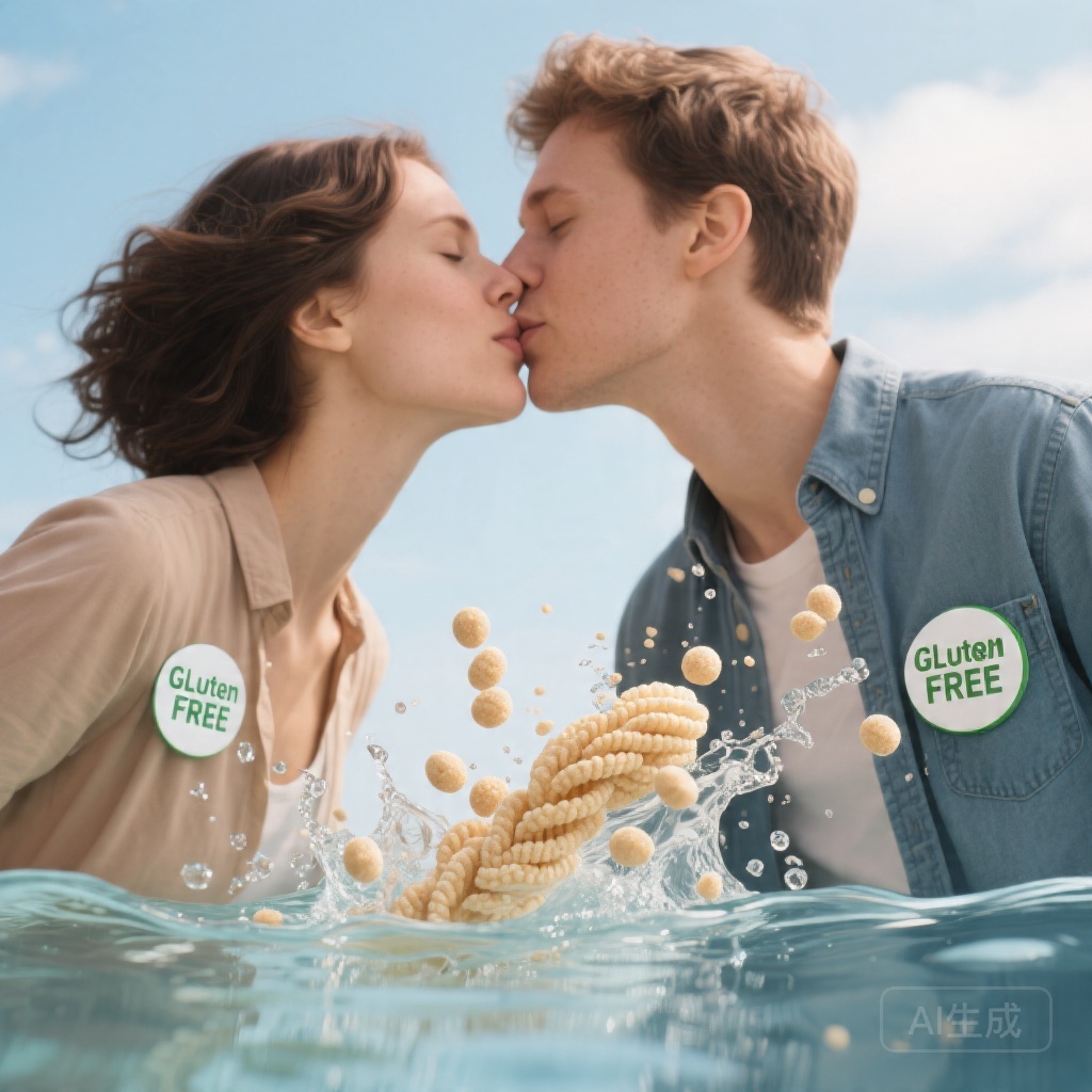 キスとセリアック病：単純な予防策がグルテン移行リスクを効果的に最小限に抑える新証拠