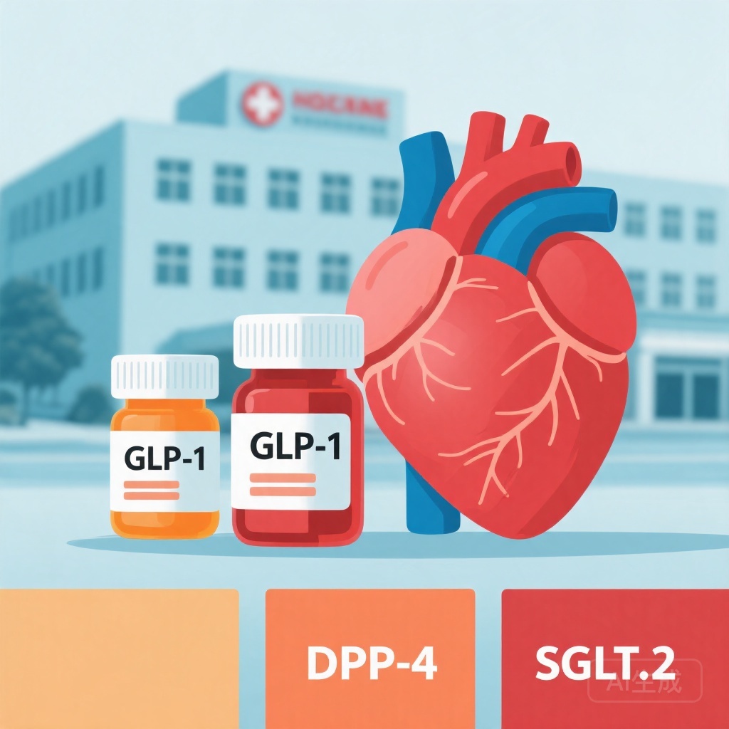 GLP-1 Receptor Agonists Show Lower Heart Failure Risk Versus DPP-4 Inhibitors in Type 2 Diabetes