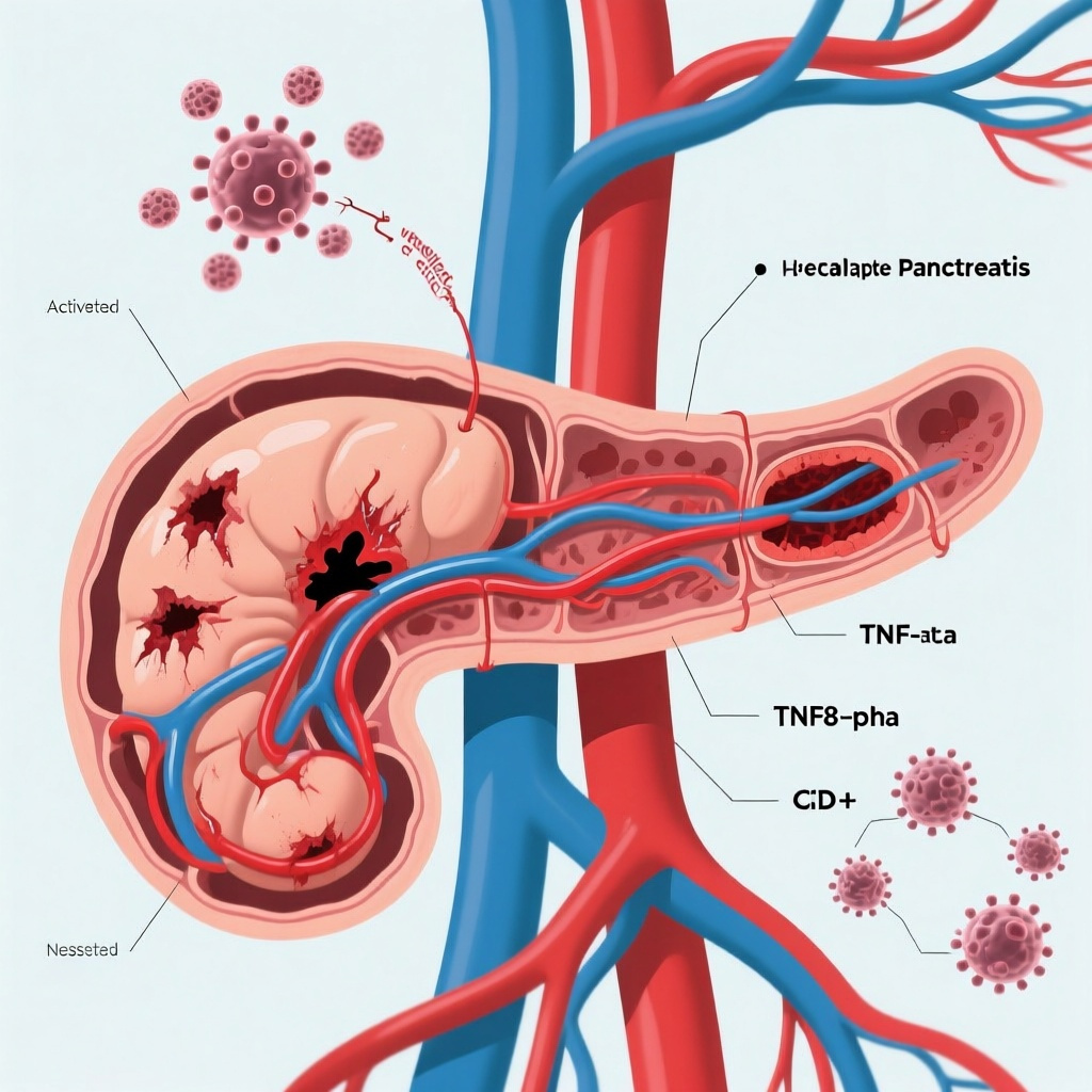 TNF-α–Driven Immune-Endothelial Injury Emerges as a Therapeutic Target in Severe Acute Pancreatitis