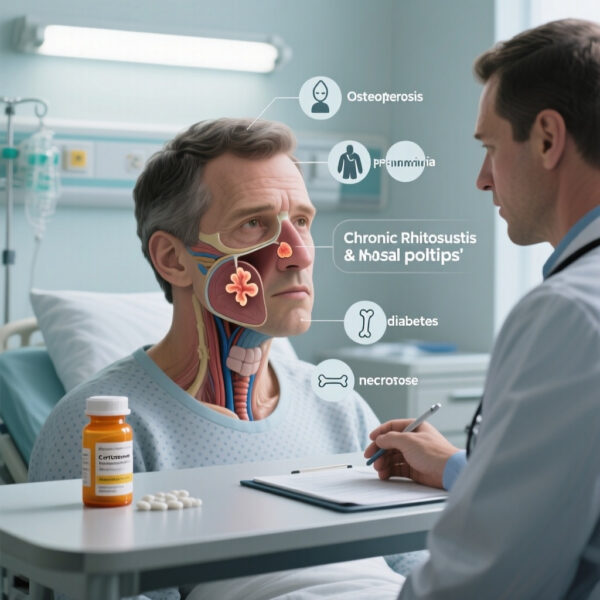 Higher Oral Corticosteroid Exposure in Chronic Rhinosinusitis With Nasal Polyps Is Linked to More Systemic Harm