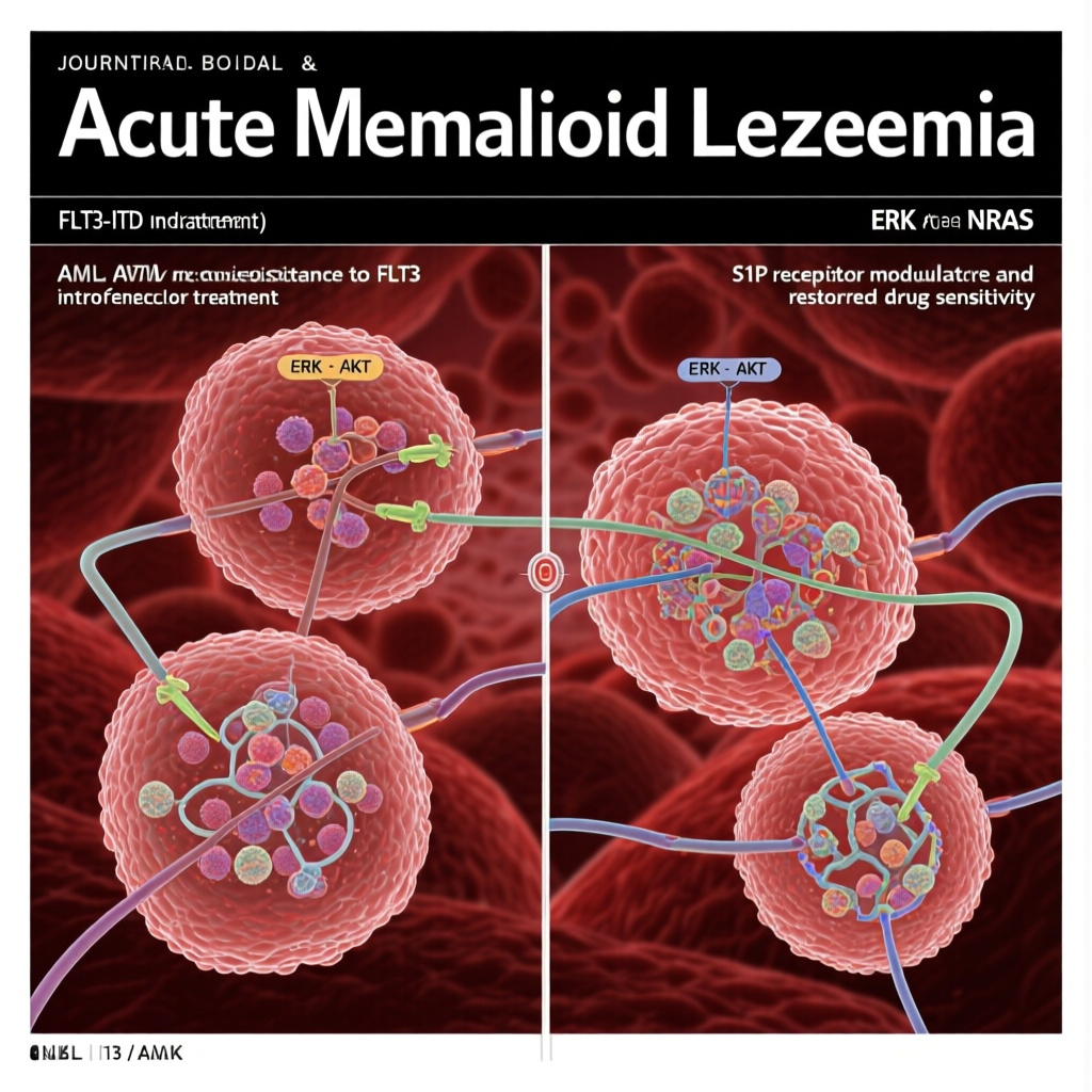 S1P Receptor Modulation Restores FLT3 Inhibitor Sensitivity in NRAS-Mutated FLT3-ITD Acute Myeloid Leukemia