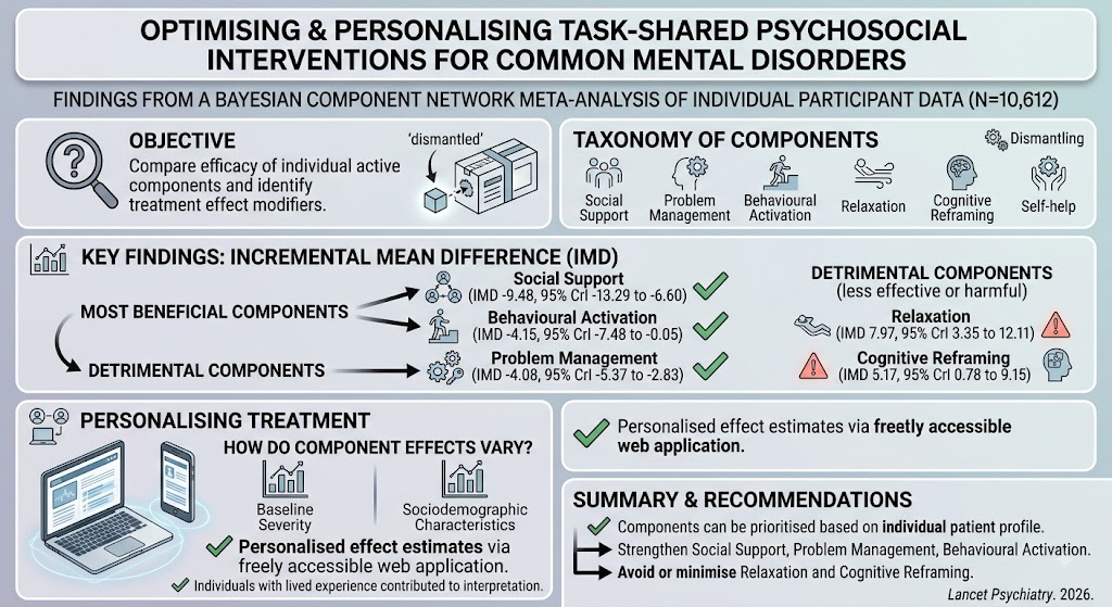 Optimizing Task-Shared Psychosocial Interventions for Depression and Anxiety: Key Components and Personalized Approaches