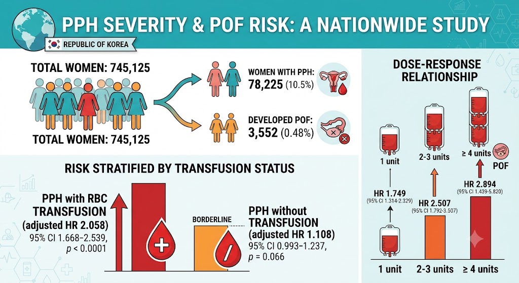Elevated Risk of Premature Ovarian Failure Following Severe Postpartum Hemorrhage Requiring Blood Transfusion: Insights from a Nationwide Korean Cohort