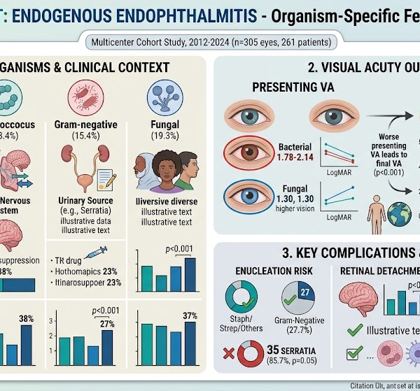 Distinct Clinical Profiles and Outcomes of Culture-Positive Endogenous Endophthalmitis by Pathogen: Insights from a 12-Year Multicenter Study