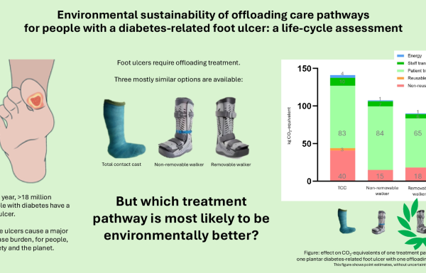 Environmental Sustainability of Offloading Care Pathways for People with Diabetes-Related Foot Ulcers: A Life-Cycle Assessment