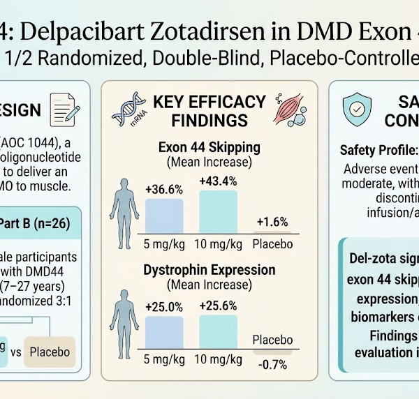 デュシェンヌ型筋ジストロフィーのエクソン44スキッピング適応例におけるDelpacibart Zotadirsenの安全性と有効性：EXPLORE44第1/2相試験からの知見