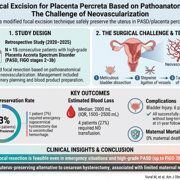 Uterus-Preserving Focal Excision in Placenta Percreta: Navigating Neovascularization Challenges Based on Pathoanatomy