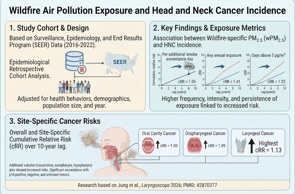 Wildfire Air Pollution Exposure and Head and Neck Cancer Incidence