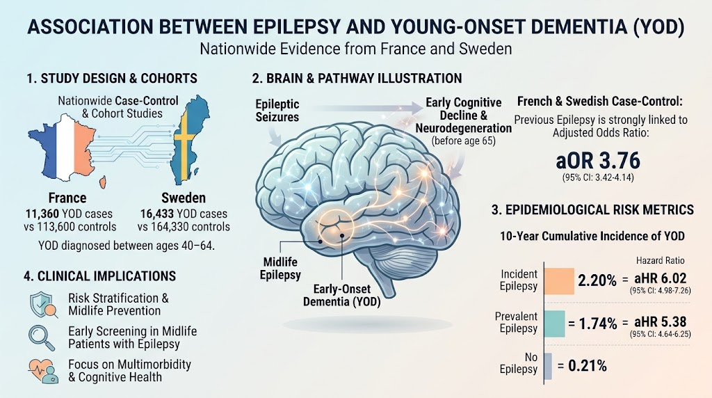 癫痫:年轻发病型痴呆的重要危险因素——来自法国和瑞典全国性研究的证据